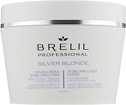 Fragrances, Perfumes, Cosmetics Anti-Yellow Mask - Brelil Silver Blonde Sublimeches Mask