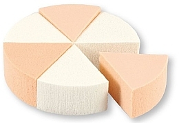 Makeup Sponges, 35821, white & beige, 6 pcs - Top Choice Foundation Sponges — photo N1