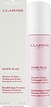 Brightening Mousse Cleanser - Clarins White Plus Makeup Brightening Creamy Mousse Cleanser — photo N2