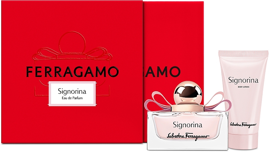 Salvatore Ferragamo Signorina EDP Holiday Gift Set - Set (edp/50ml + b/lot/50ml) — photo N1
