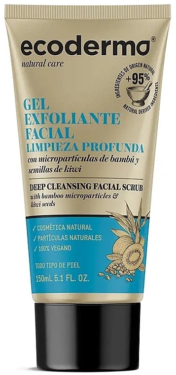 Face Gel Scrub - Ecoderma Deep Cleansing Facial Scrub Gel — photo N2