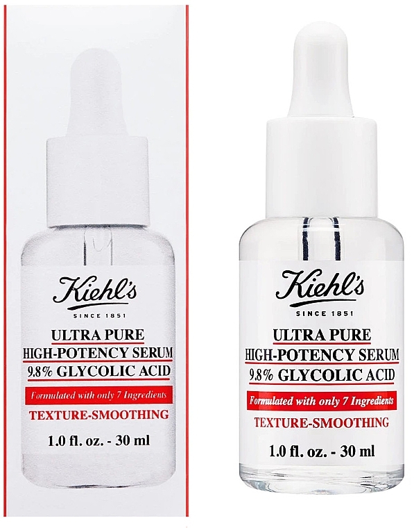 Ultra-Pure High-Potency Serum with Glycolic Acid  - Kiehl's Ultra Pure High-Potency 9.8% Glycolic Acid Serum — photo N2