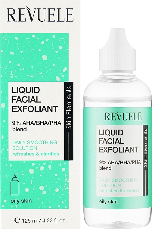 Liquid Facial Exfoliant - Revuele Liquid Facial Exfoliant 9% Aha/Pha Blend — photo N2