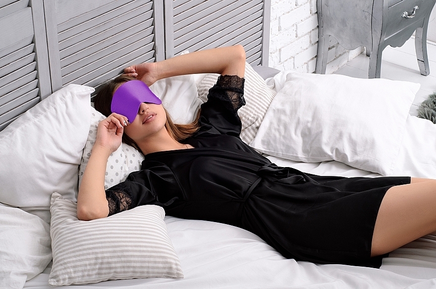 Sleeping Mask, purple "Soft Touch" - MAKEUP — photo N2