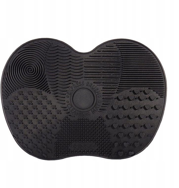 Cleansing Brush Silicone Mat, black, size S - Lash Brown — photo N1