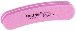 Fragrances, Perfumes, Cosmetics Mini Nail Buff File 'Banana', 100/180, 9 cm, pink - Bling