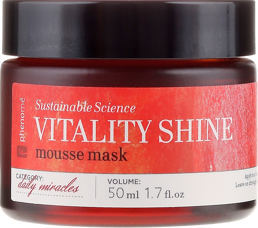 Face Mask - Phenome Sustainable Science Vitality Shine Mousse Mask — photo N2