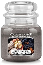 Fragrances, Perfumes, Cosmetics Scented Candle - Country Candle Spicy Pumpkin White Chocolate