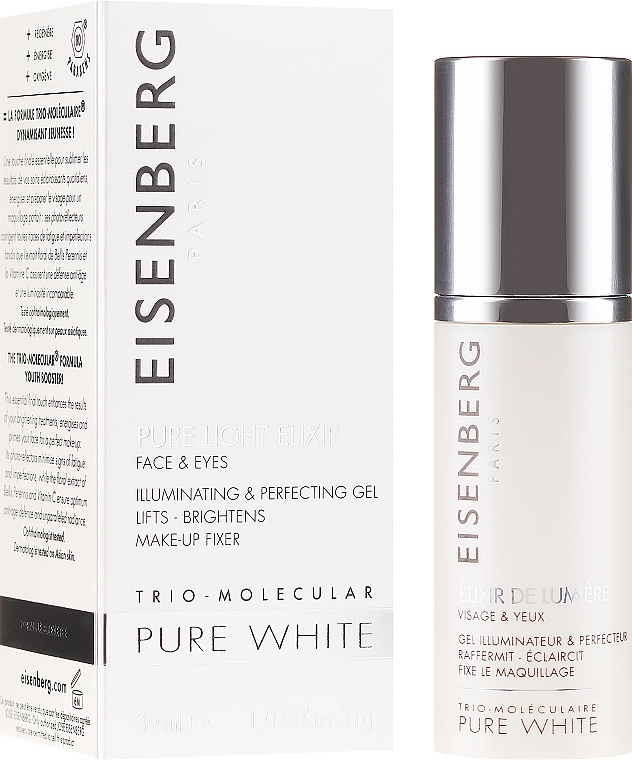 Face & Eye Brightening Elixir - Jose Eisenberg Pure White Face & Eyes Illuminating & Perfecting Gel — photo N1