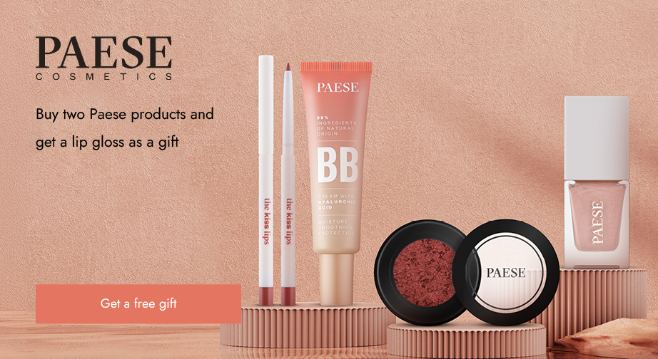 Buy two Paese products and get a free Paese Glowerous Limited Edition lip gloss