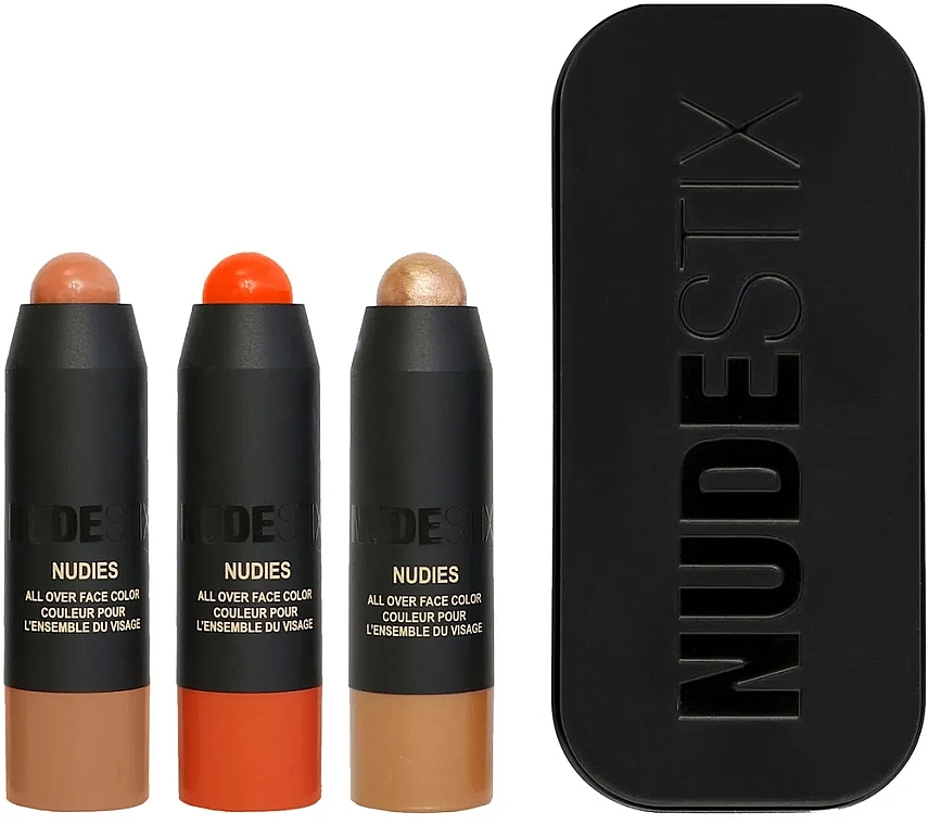 Set - Nudestix The Beachy Nudes Kit (blush/1.8g*3) — photo N1