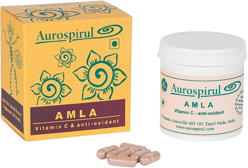 Amla Dietary Supplement Capsules - Moma Aurospirul Amla — photo N1