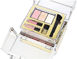 Makeup Set in a Golden-Transparent Case - Zmile Cosmetics Glam Beauty Make Up Case — photo N3