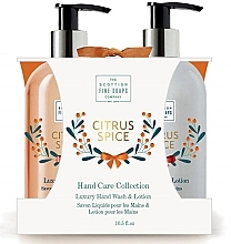 Fragrances, Perfumes, Cosmetics Set - Scottish Fine Soaps Citrus Spice Hand Care Set (h/wash/300ml + h/lot/300ml)