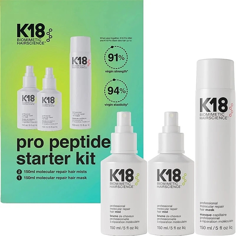 Set - K18 Pro Peptide Starter Kit (h/spray/2x150ml + h/mask/150ml) — photo N1