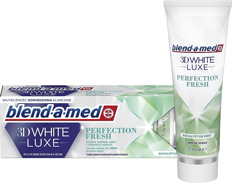 Toothpaste - Blend-a-Med 3D White Luxe Perfection Fresh Eucalyptus Mint — photo N1