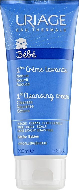 Cleansing Foaming Cream for Kids and Babies - Uriage Babies Cream Lavante — photo N1