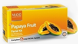 Fragrances, Perfumes, Cosmetics Set - VLCC Papaya Fruit (peeling/7g + gel/10g + cr/10g + mask/10g + lotion/10g)