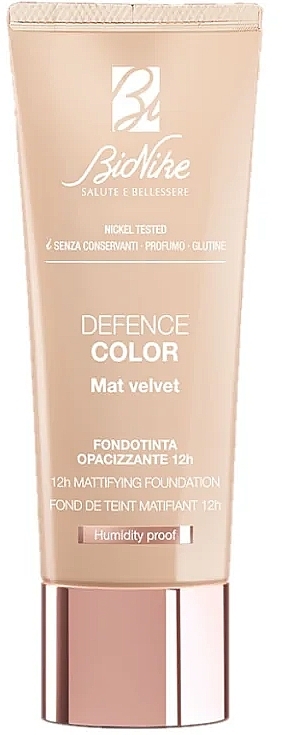 Foundation - BioNike Defence Color Mat Velvet 12h Foundation — photo N2