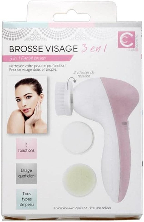 Deep Face Cleansing Brush - Cosmetic Club 3-in-1 Face Brush — photo N1