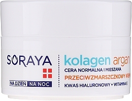 Fragrances, Perfumes, Cosmetics Anti-Wrinkle Moisturizing Cream - Soraya Kolagen i Argan Moisturizing Cream