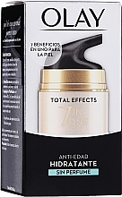 Anti-Aging Moisturizing Cream, fragrance-free - Olay Total Effects Moisturizing Anti-Aging No Perfume — photo N2