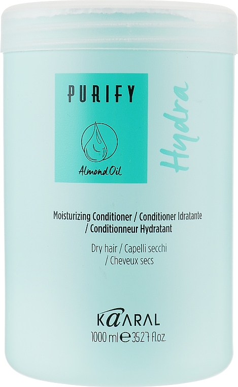 Moisturizing Cream Conditioner with Rice Milk Proteins & Almond Oil - Kaaral Purify Hydra Conditioner — photo N3