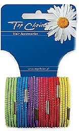 Colored Elastic Hair Band Set, 21282, 24 pcs - Top Choice — photo N1