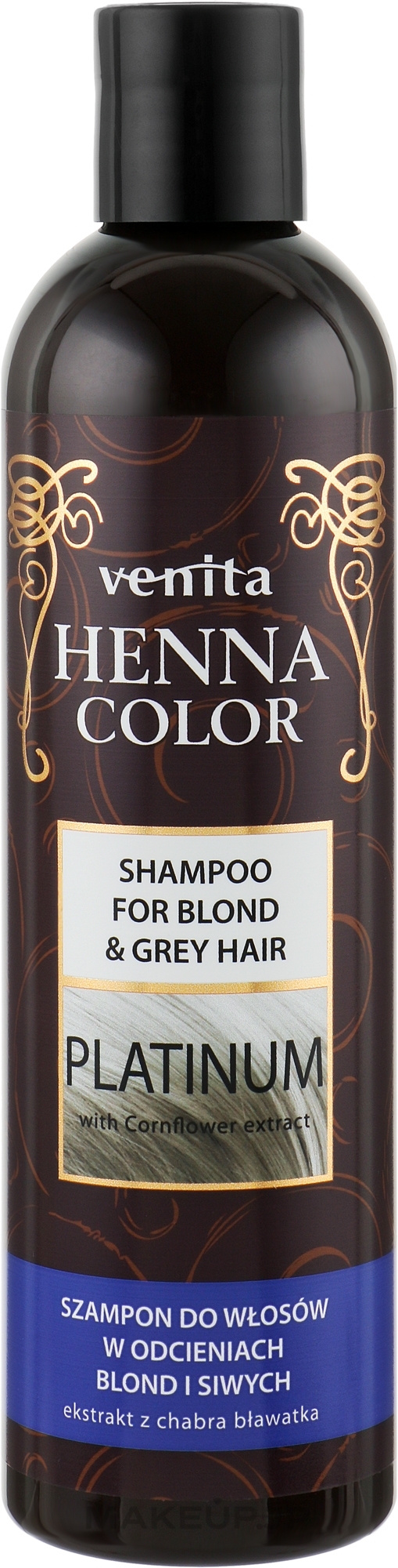 Shampoo for Blonde & Gray Hair - Venita Henna Color Platinum Shampoo — photo 250 ml