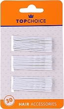 Fragrances, Perfumes, Cosmetics Hair Bobby Pins "White Collection", white, 30 pcs - Top Choice