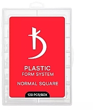 Fragrances, Perfumes, Cosmetics Normal Square Reusable Plastic Nail Extension Mold Pads - Kodi Professional Plastic Form System