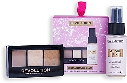 Set, 2 products - Makeup Revolution Mini Contour & Glow Gift Set — photo N2