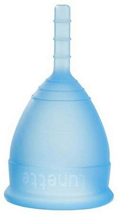 Menstrual Cup, model 1, blue - Lunette Reusable Menstrual Cup Blue Model 1 — photo N2
