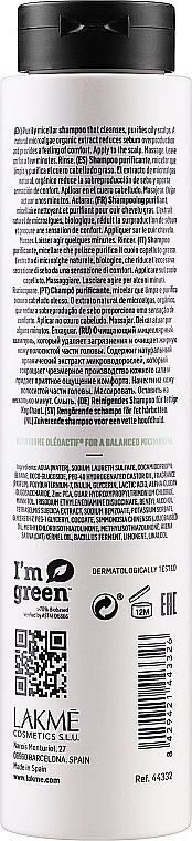 Micellar Shampoo for Oily Scalp - Lakme Teknia Scalp Care Pure Shampoo — photo N2