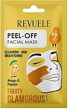 Mango and Papaya Peel-Off Mask - Revuele Fruity Glamorous Peel-off Facial Mask Mango&Papaya — photo N1