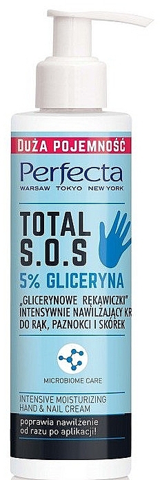 Moisturising Hand Cream "Glycerine Gloves" - Perfecta Total S.O.S Intensive Moisturizing Hand & Nail Cream — photo N1