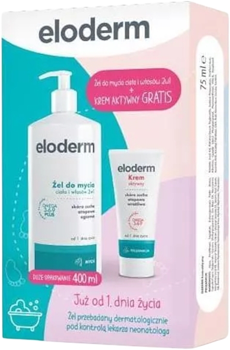 Set - Eloderm (sh/gel/400ml + cr/75ml) — photo N1