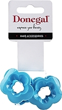 Fragrances, Perfumes, Cosmetics Claw Clips FA-5654+1, light blue - Donegal