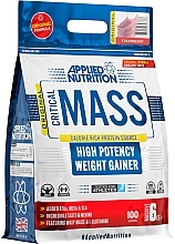 High Potency Weight Gainer "Strawberry" - Applied Nutrition Critical Mass High Potency Weight Gainer Strawberry — photo N1