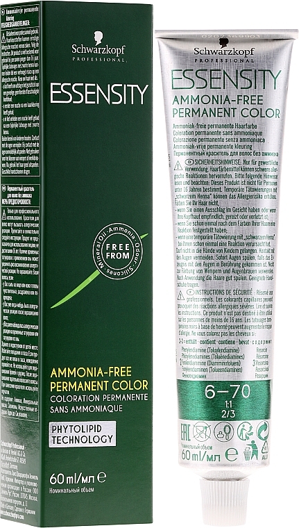 Care Permanent Cream Color - Schwarzkopf Professional Essensity Permanent Colour — photo N1