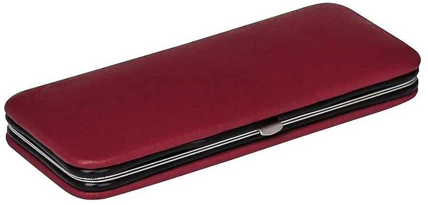 Manicure Set 'Siena', clip fastener, red, 5 pcs - Erbe Solingen Manicure Clip-Top Case — photo N1