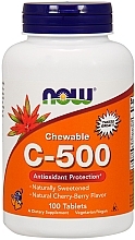 Chewable Cherry-Berry C-500 Tablets - Now Foods C-500 Chewable Cherry-Berry Tablets — photo N1