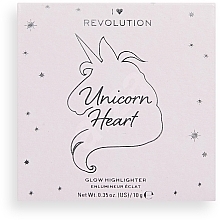 Highligher - I Heart Revolution Unicorn Heart Glow Highlighter — photo N17