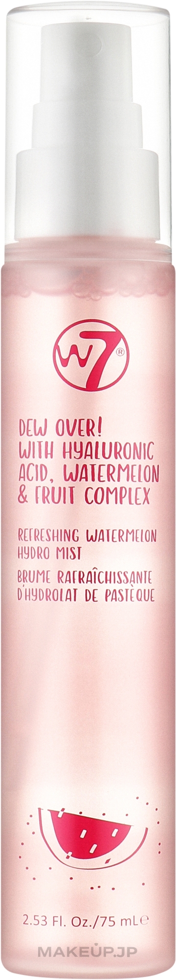 Moisturizing Watermelon Face Mist - W7 Dew Over! Hydrating Face Mist — photo 75 ml