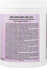 Mask for Grey & Blonde Hair - Ronney Professional Anti-Yellow Hair Mask — photo N14