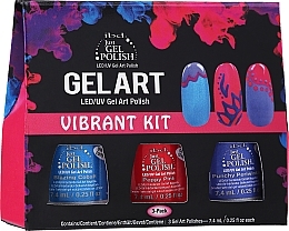 Set - IBD Gel Art Vibrant Kit (nail/lacquer/7,4mlx3) — photo N1