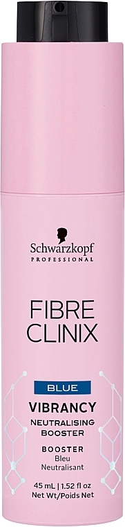 Blond Hair Booster - Schwarzkopf Professional Fiber Clinix Vibrancy Blue Booster — photo N1