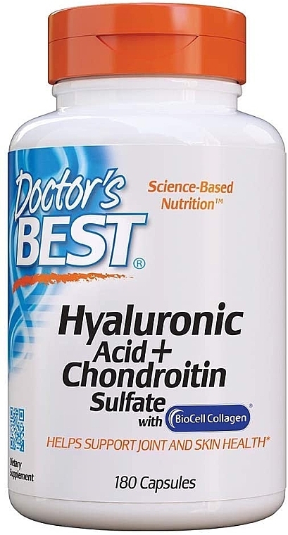 Hyaluronic Acid with Chondroitin Sulfate & Collagen - Doctor's Best Hyaluronic Acid with Chondroitin Sulfate Capsules — photo N6