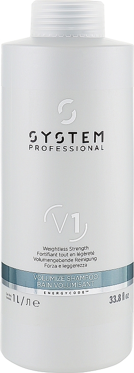 Hair Shampoo - System Professional Volumize Shampoo V1 — photo N1