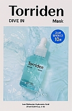 Hyaluronic Acid Sheet Mask - Torriden Dive In Low Molecule Hyaluronic Acid Mask — photo N1